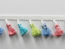 Multi colors tassel fringes for clothes decoration