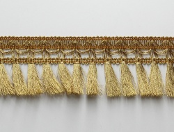 Gold silver decorative metallic brush tassel fringes