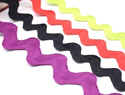 Custom polyester ric rac trims for clothes crafts decoration