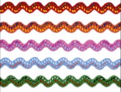 Rick Rack Trim Ribbon Deep Pink Wave Sewing Zig Zag Trims