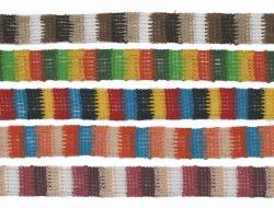 Custom colorful ombre crochet ribbon trims