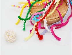 Solid mini pom pom lace trims factory