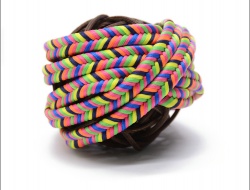 Wholesale colorful decorative braid flat ropes for clothing bracelets